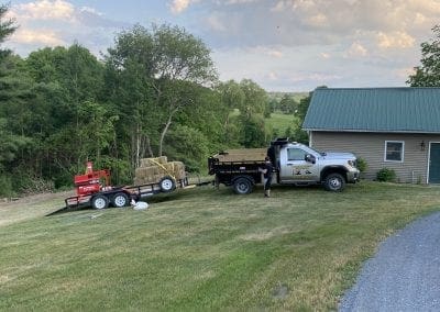 Landtech Crew Getting set up for the day