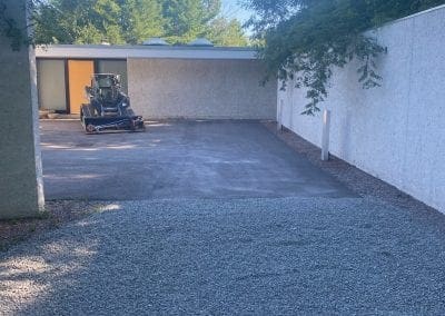 Restoration of a gravel driveway